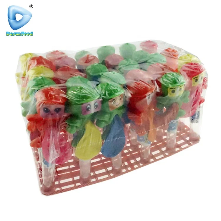 Hot selling Funny cartoon balloon toy with candy