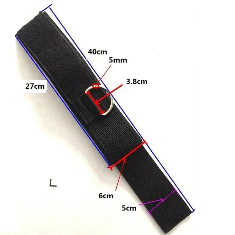 SBR мягкий ремешок на лодыжку/манжета на запястье обмотка для прогулок набор с металлическим кольцом для трубки тренажер