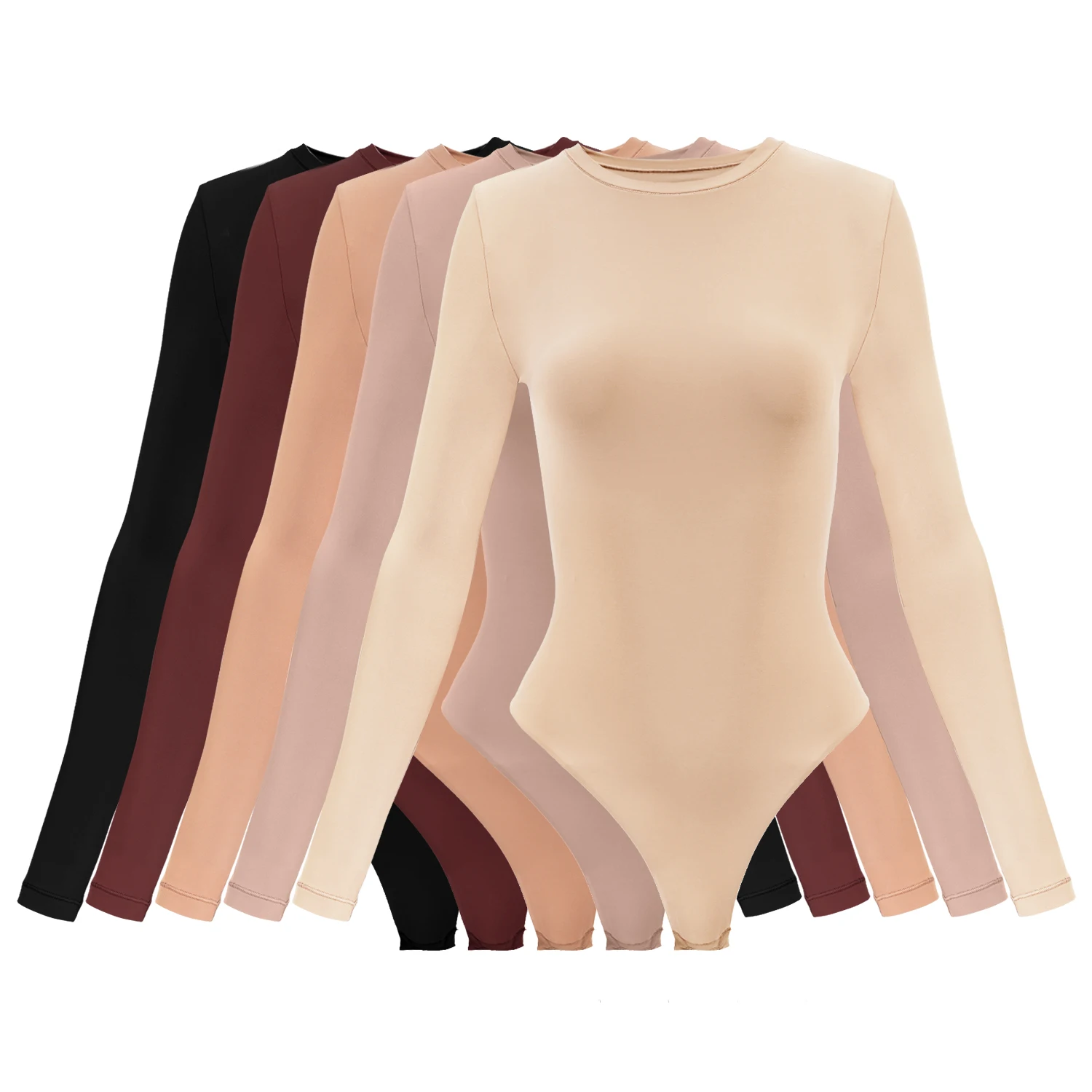 SK1201Hot-selling Women Seamless Lightweight Shape Wear 76% Polyamide 24% Spandex 100gsm Simple Style Jumpsuit Active Wear