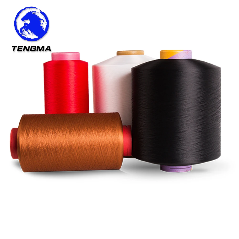 Customized colors thread textured 150d/48f polyester dty yarn