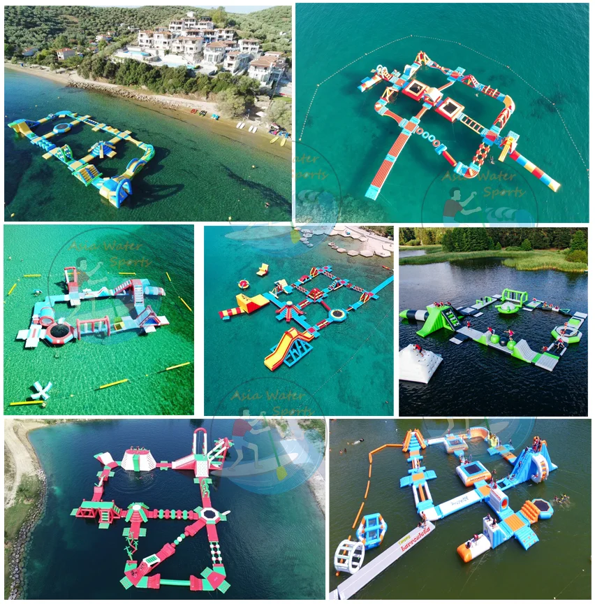 inflatable water float park