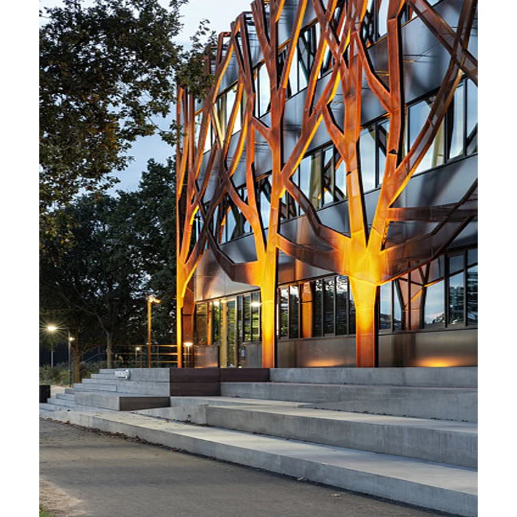 Металлическая сетка, алюминиевая сетка, занавеска, тканая сетка, изготовление на заказ, яркий световой фасад