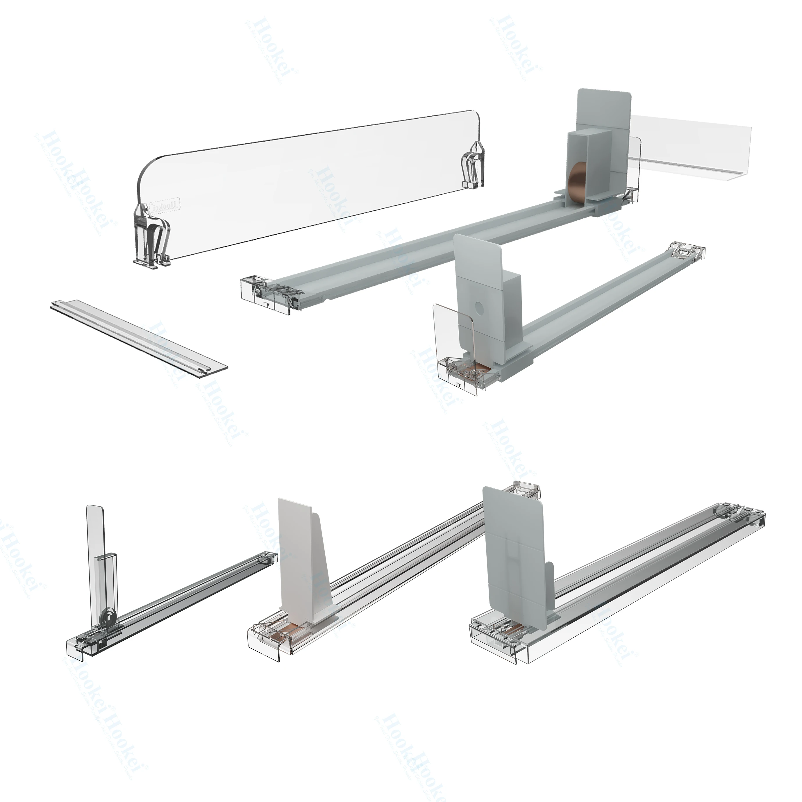 Adjustable Shelf Divider Push System Cigarettes Display Rack Automatic Refill Pushing Bottle Pusher for Smoke Shop Showcase