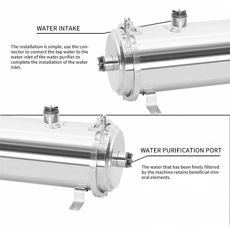 FLN  PVDF pre filter 304 stainless steel filtro uf membrane water filter system supports customized production