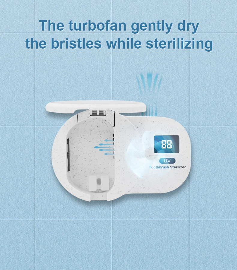 Compact Toothbrush UV Disinfector  Maintain Oral Hygiene Anytime