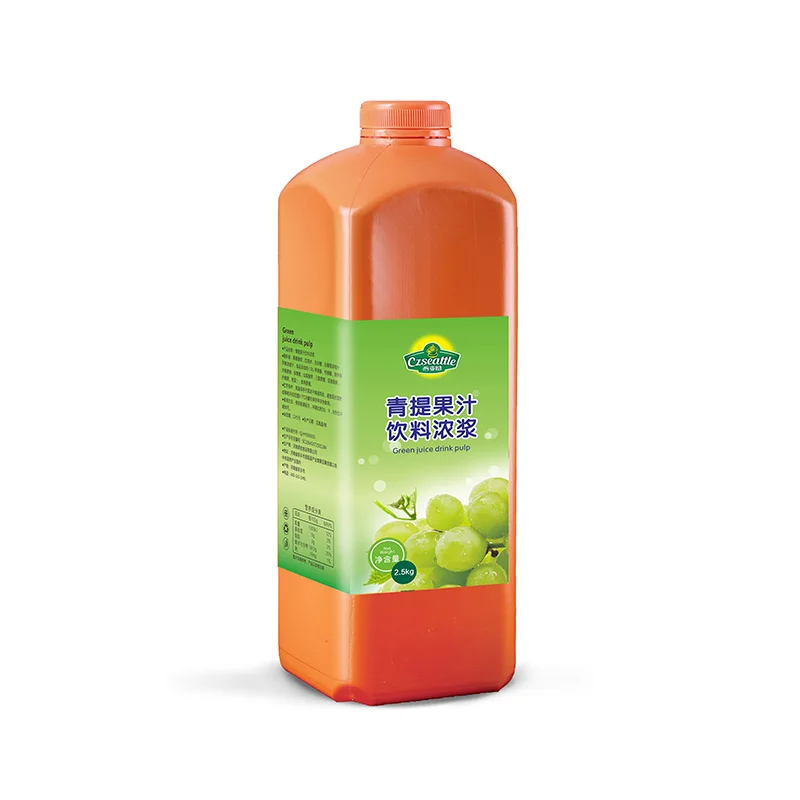 Czseattle Green grape fruit juice syrup fruit juice concentrate fruit flavored drink & beverage for bubble tea raw materials