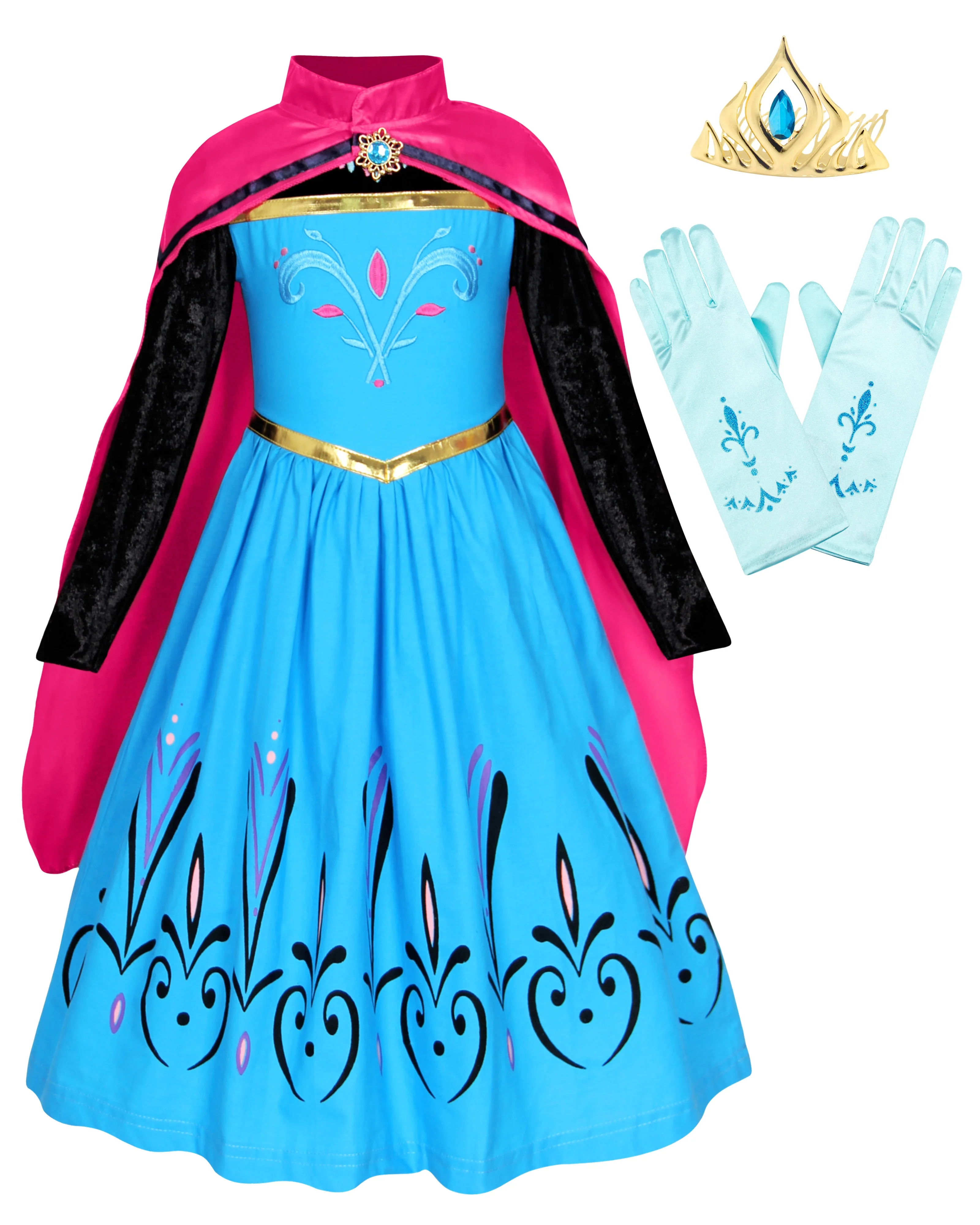 
Hot Sell Princess Anna Elsa Costume Fancy Party Cosplay Role Play Dress  (62306246900)