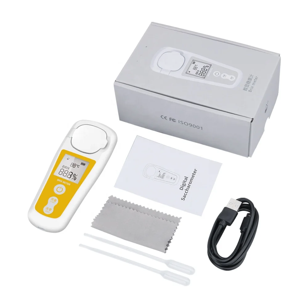 GVDA Saccharimeter 0-55% portable brix automatic Digital refractometer Sugar Brix Meter for sugar containing solutions