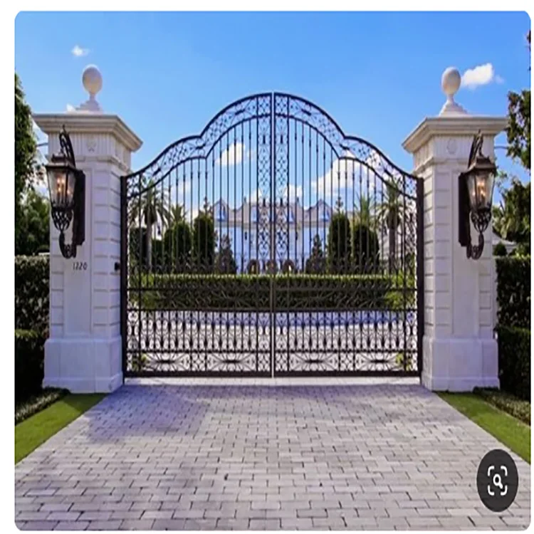 Modern stylish house iron main gate designs with high quality and good price