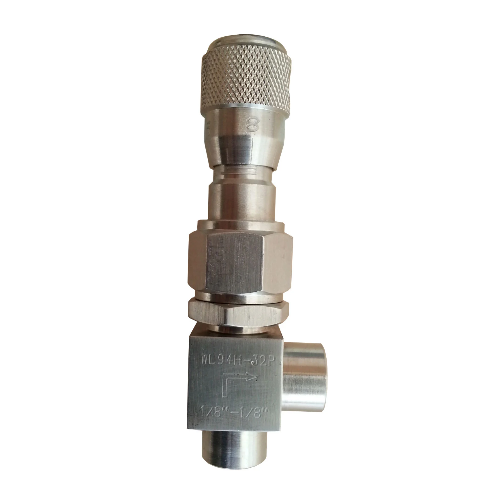Stainless steel micro-adjustment angle flow fine-tuning  scale tube needle valve