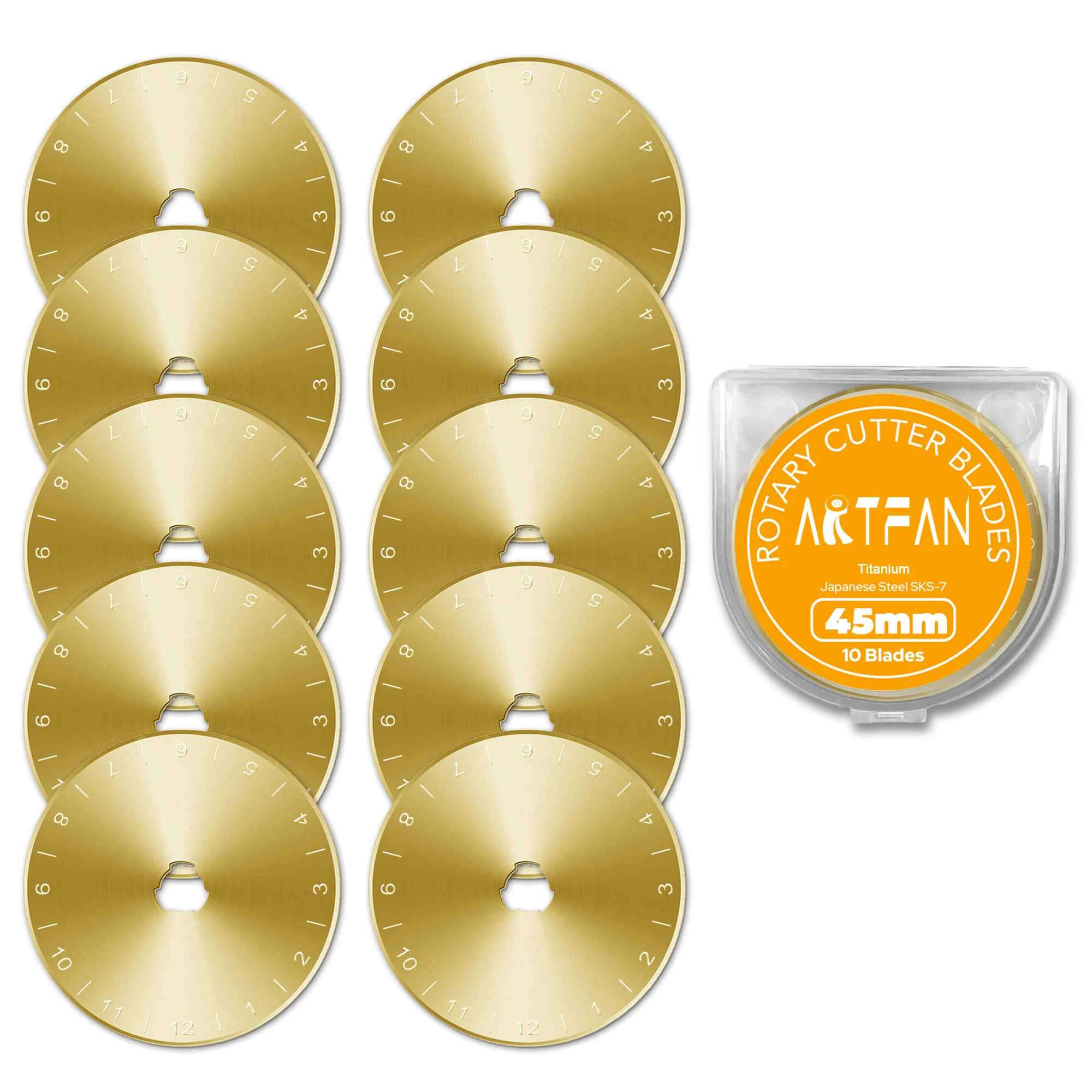 Sharp  Hot Selling 45mm Round Rotary Blade  Steel Waves Blade for Olfa