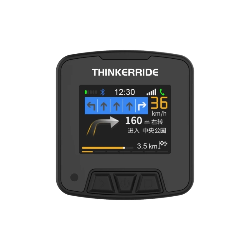 Thinkerride black technology cycle accessories support phone connection waterproof bike computer with navigation