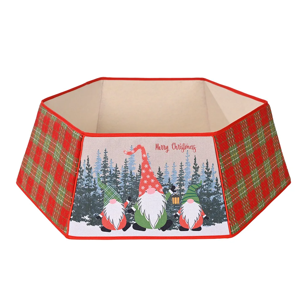 
Christmas Decorations Christmas Tree bottom Decoration Christmas Tree Lattice Printing Rudolph Tree Bottom Box 