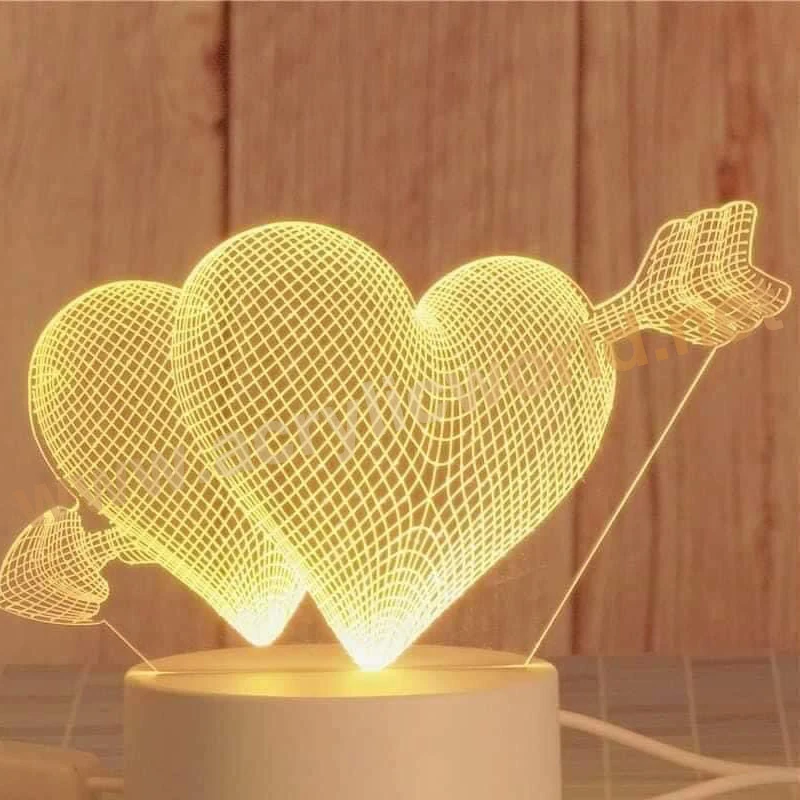 china factory 3D LED Night Light unicorn 3D illusion led lamp Multi-colored Light 3D Hologram Illusion Desk Lamp