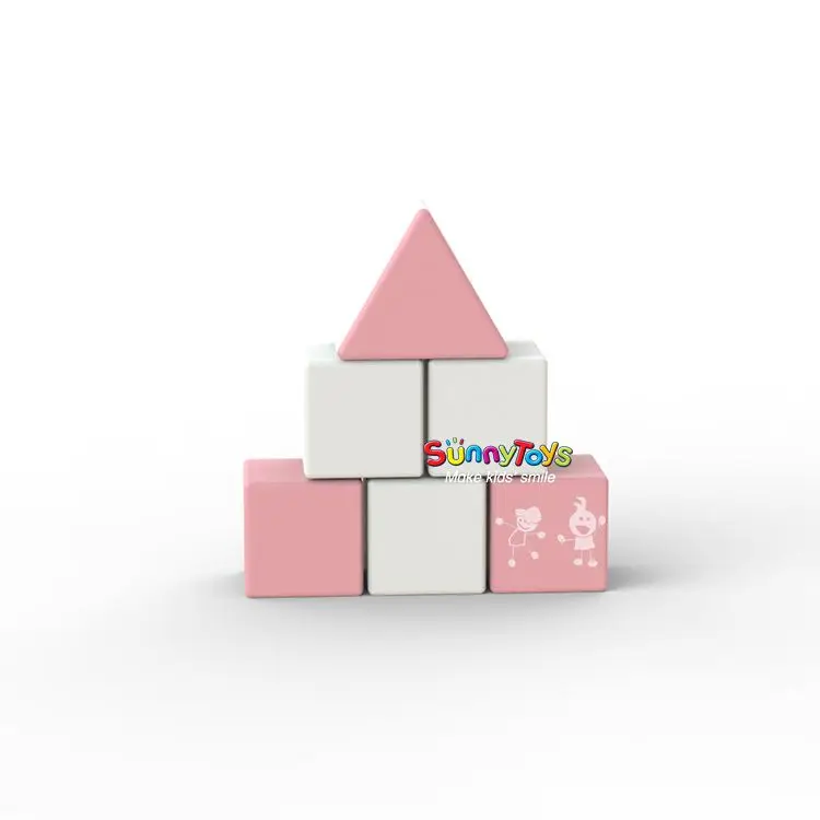 White and Pink Pastel Color themed Soft Play Package Equipment