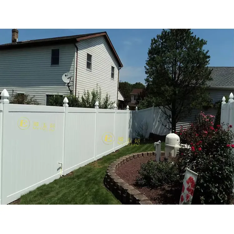 White Cheap 6 Feet Vinyl Fence Panels Privacy With Posts Wholesale 8ft Garden Plastic Grey PVC Cheap Vinyl Fence