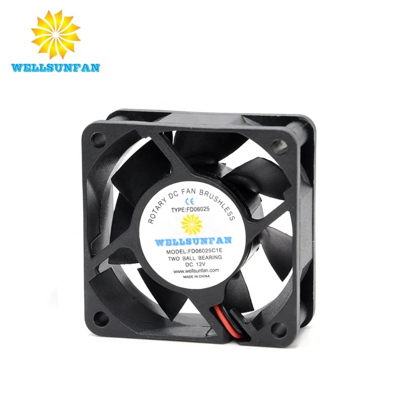 WellSunFan OEM ODM 12v cooling fan fans & cooling Inverter Cooling Axial 6025 Fan Cooler 60mm Home Appliances Smart Bathroom