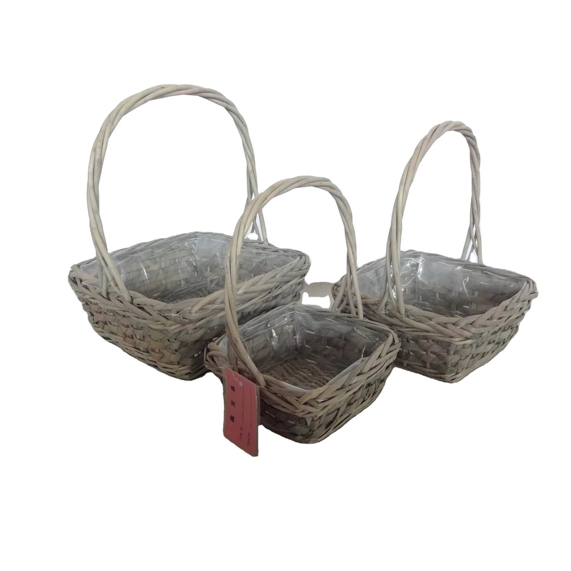 
Hot-woven woven storage basket fashion wicker storage basket with handmade and factory 