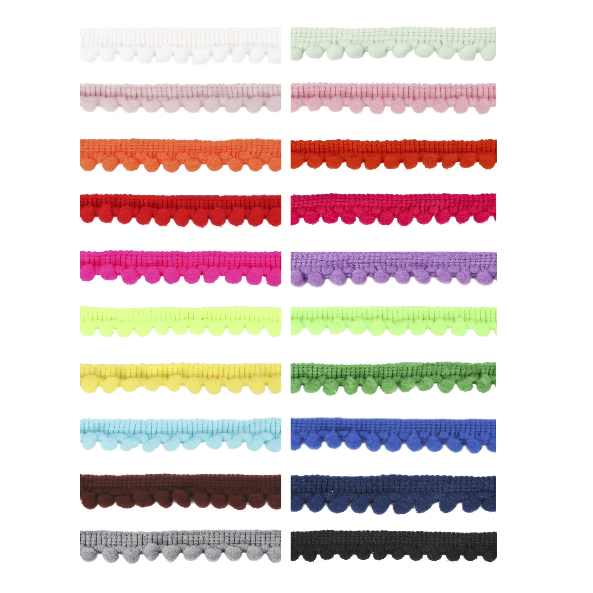 
Wholesale Curtain Clothing Pillow Mini Pompom Trim 