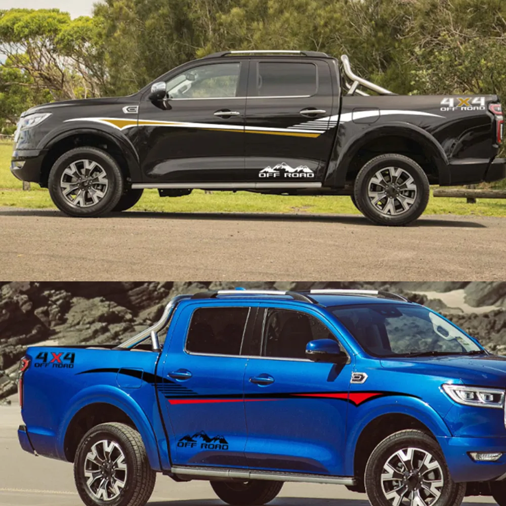 Door Side Sticker For Pickup Off Road Universal Decal Car Body Sticker Vinyl Truck Decal Auto Accessories F150 Dmax Maxus NP300