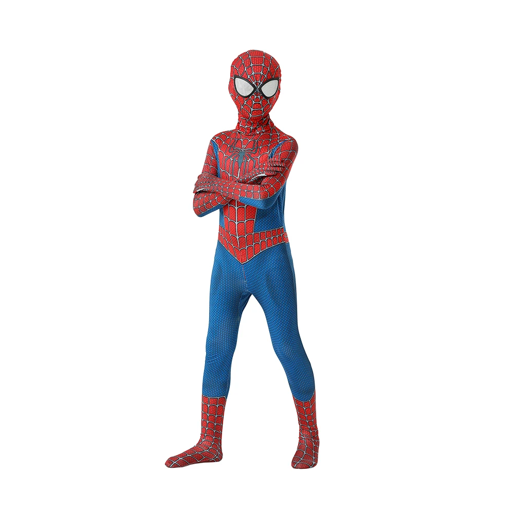 Spider Man Jumpsuit Tight Bodysuit Iron Father Son Birthday Party Halloween Boy Black Spider man Cosplay Costume For Kids