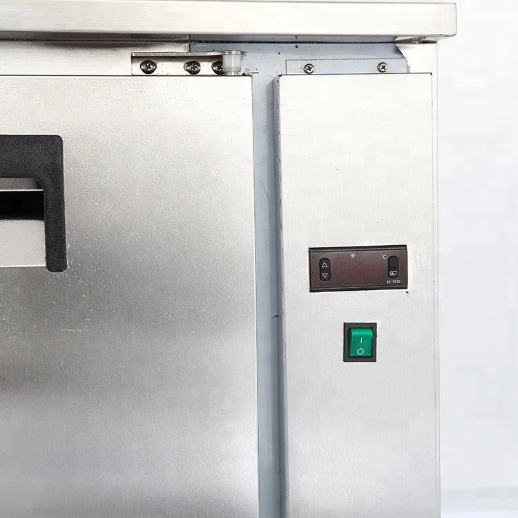 Premium Commercial Stainless Steel Preparation Station KT2 CE-Certified Pizza Making Prep Table