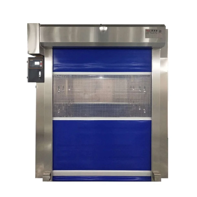 Superior Quality Stainless Steel Fast Rolling Door Cargo Air Shower For Clean Room