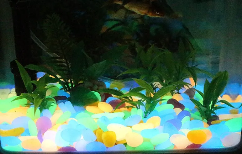 glow in the dark garden pebbles