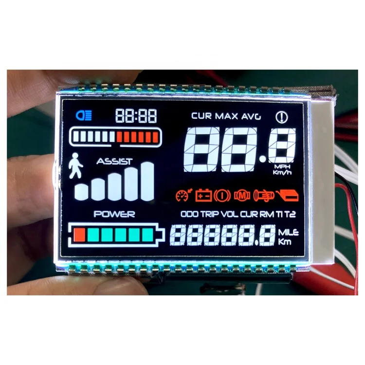STN FSTN VA TN LCD Screen Volt-Ammeter Energy Meter Smart Digital Voltmeter LCD Display Manufacture Design For Power Meter