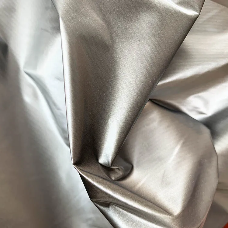 
china manufacturers nylon fabric metallic simple sense fabric for down jacket 