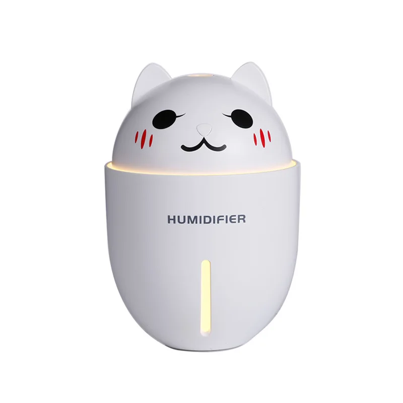 3 милые 320 мл ПЭТ USB Мини Портативный увлажнитель светодиодный ночник лампа маленький вентилятор автомобиля Мода Шэньчжэнь увлажнитель