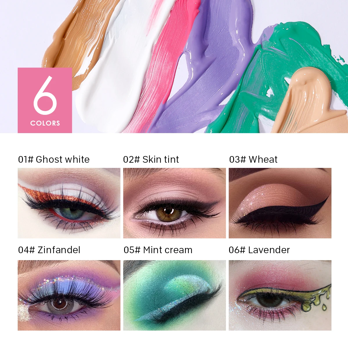 rich color long lasting eye makeup painted waterproof and durable eyeliner eyeshadow  primer