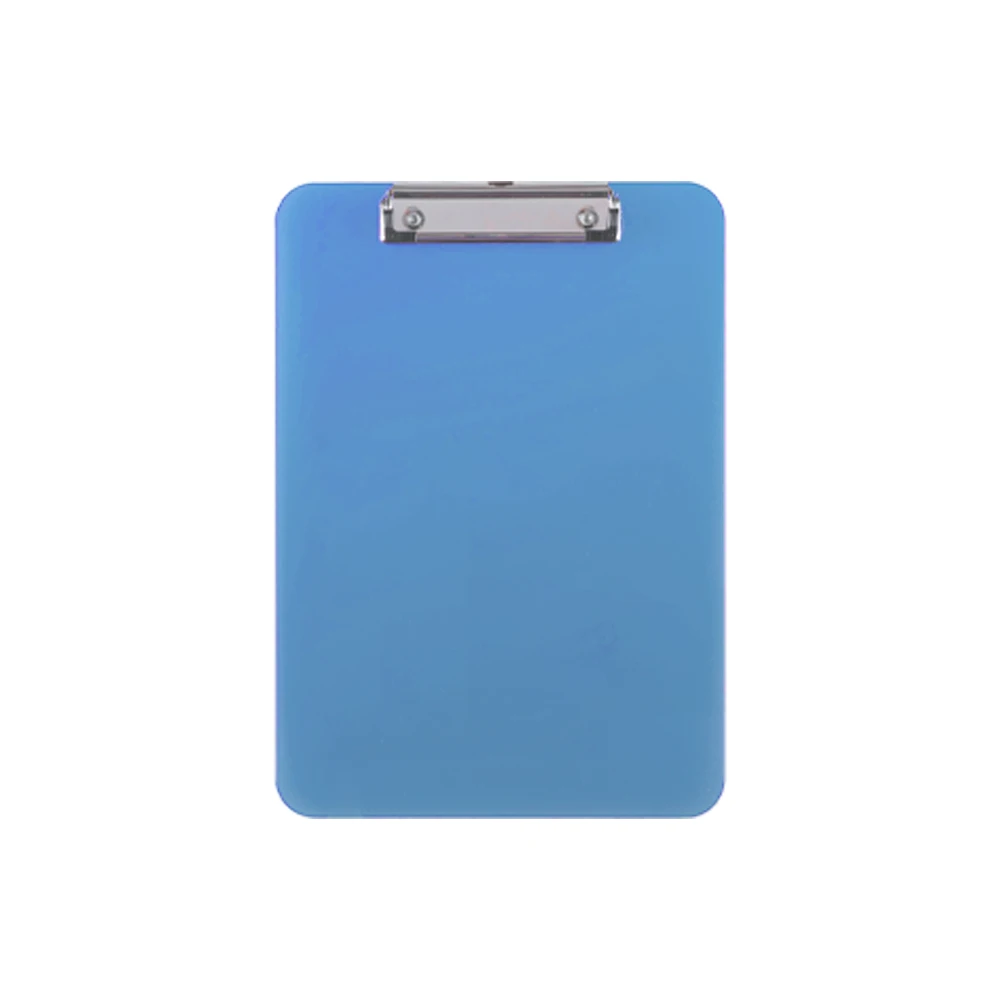 Office Standard Clip Children Writing Board memo size  colorful Translucent Clipboard
