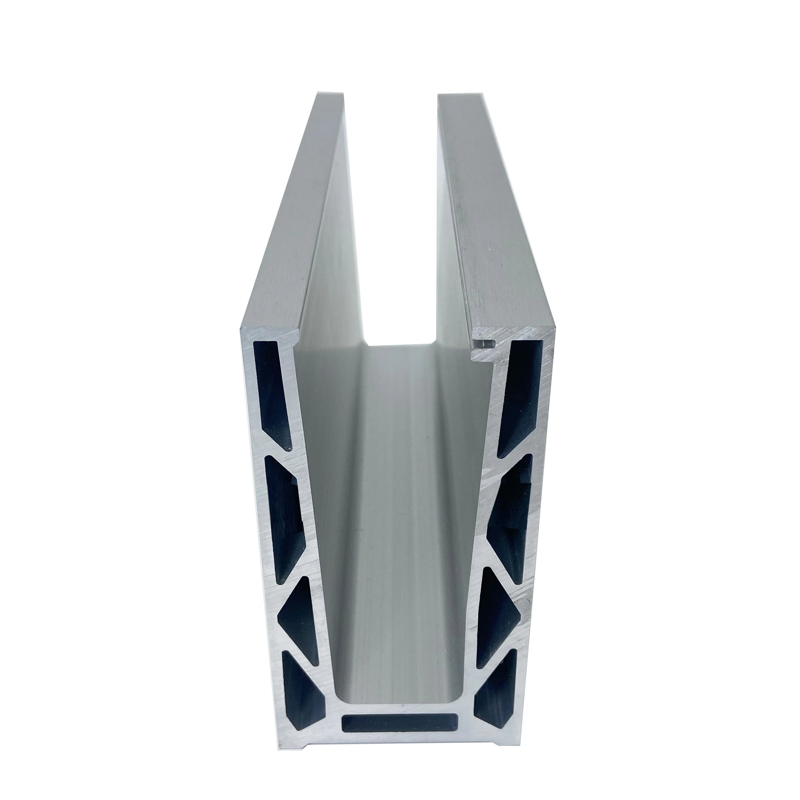 Aluminium Extrusion Profile Factory Balustrades Railing System Aluminum Frameless U Channel Glass Railing
