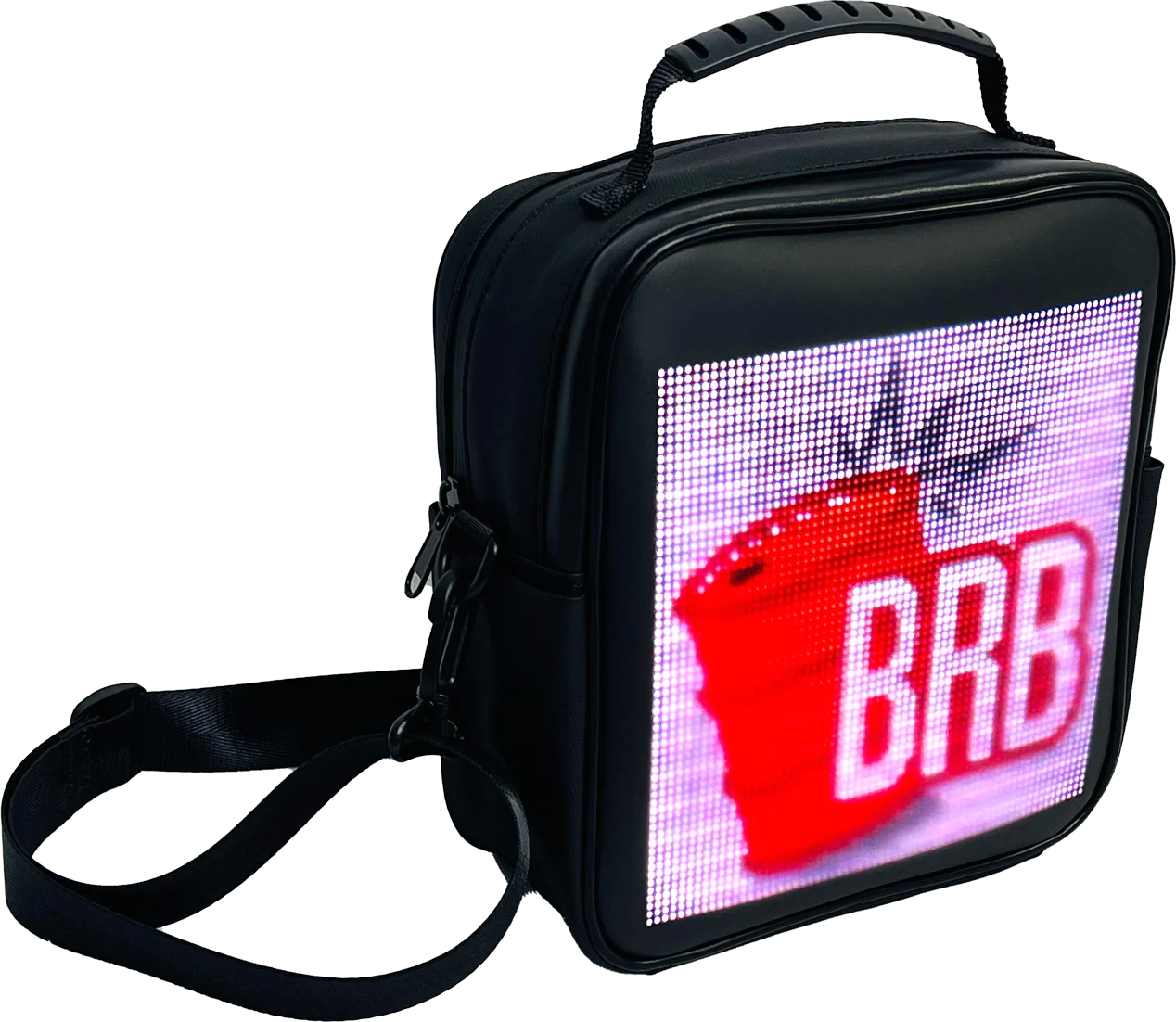 LED Bag with phone Programmable LED display Screen, Advertising Light up LED Backpack, Hot Selling smart wearable led backpack