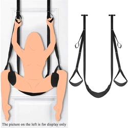 Door Sex Swing with Seat Sexy Slave Bondage Love Slings for Adult Couples with Adjustable Straps Holds up to 300lbs