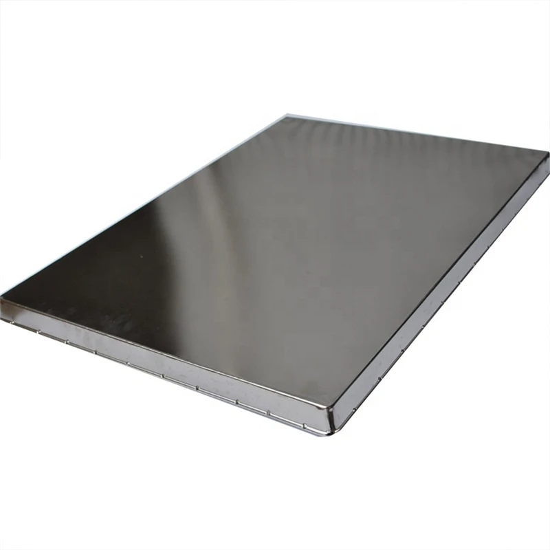 Flat surface pan food grade 304 316 stainless steel metal baking tray with customized size and design
