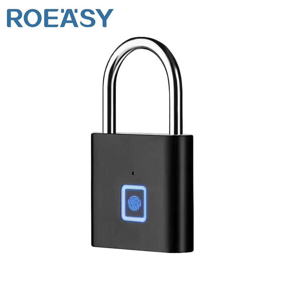 ROEASY waterproof fingerprint electronic padlocks cabinet lock cupboard drawer lock fingerprint smart furniture locks
