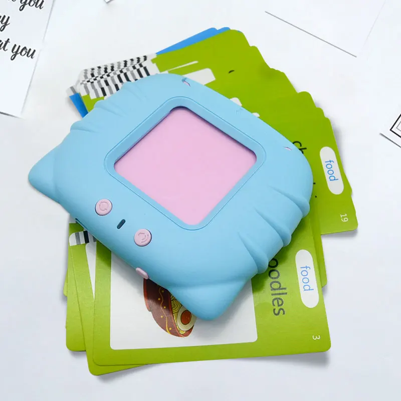 3.Smart Sensory Animals Puzzle Bilingual Montessori Preschool Early Education Machine Custom Cognitive 2 In 1 Reader Flash Cards