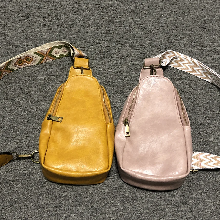 Cross Border Trend Printing Shoulder Girdle Leather Retro Metal Buckle Women S Bag