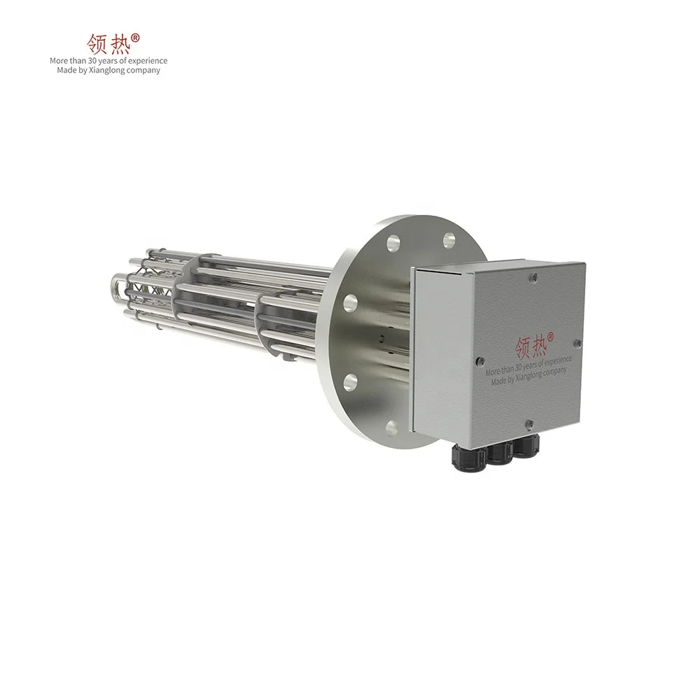 Customize Electric flange tubular immersion heater with thermostat heating element