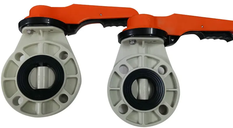 Corrosion and low temperature resistant PPH butterfly valve