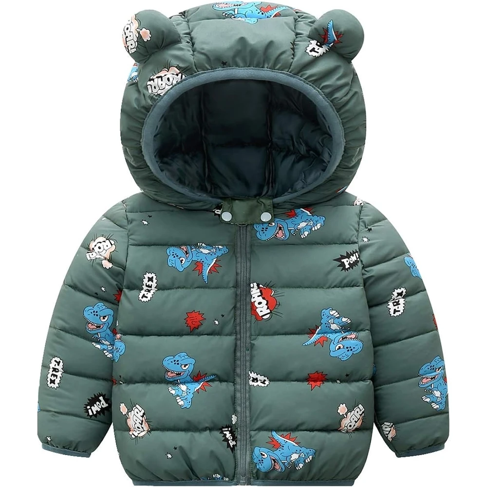 FREE SAMPLE Baby Winter Jacket Cute Dinosaur Coat Sleeveless Jacket for Toddler