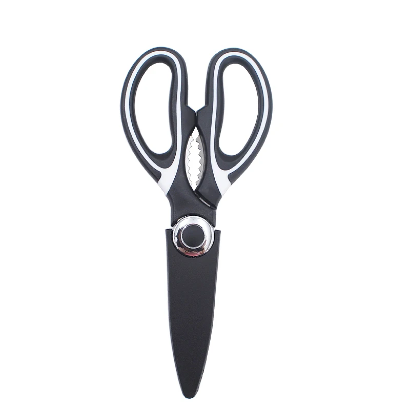 Heavy Duty Cooking Scissors, Multi-Purpose Kitchen Shears with Cover for  Chicken Meat Fish Poultry Vegetables