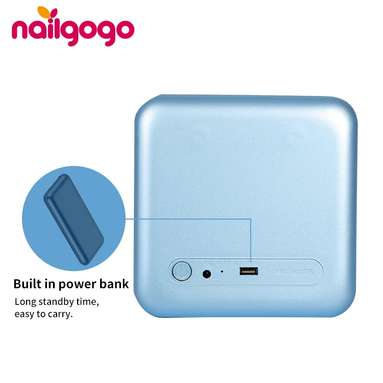 Nailgogo Mini auto electric mobile art photo nail sticker printer machine