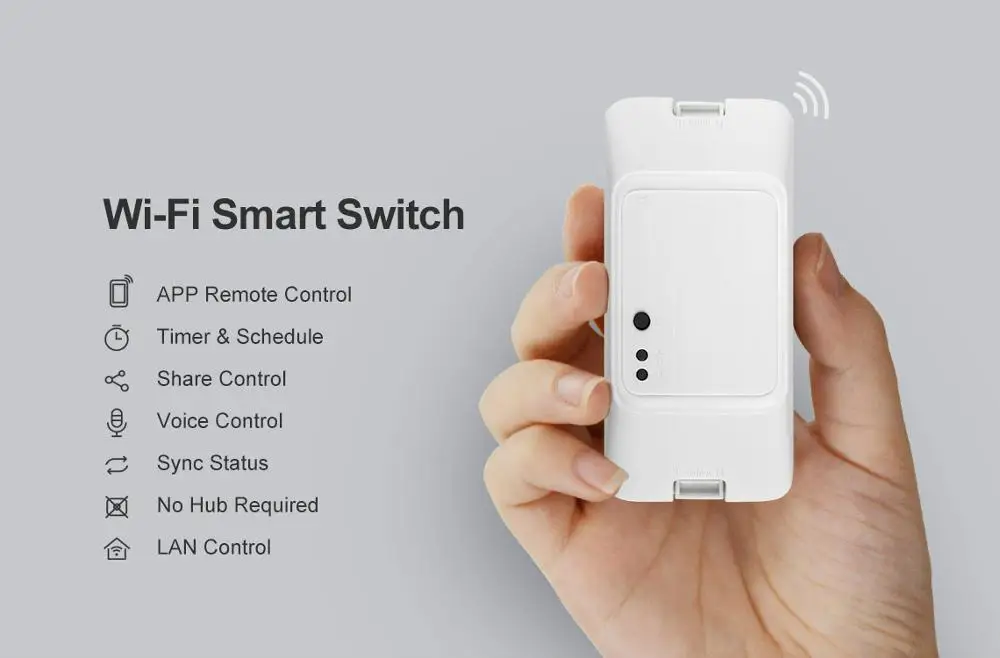  Переключатель Wi-Fi работает с Alexa и Google home для sonoff basic