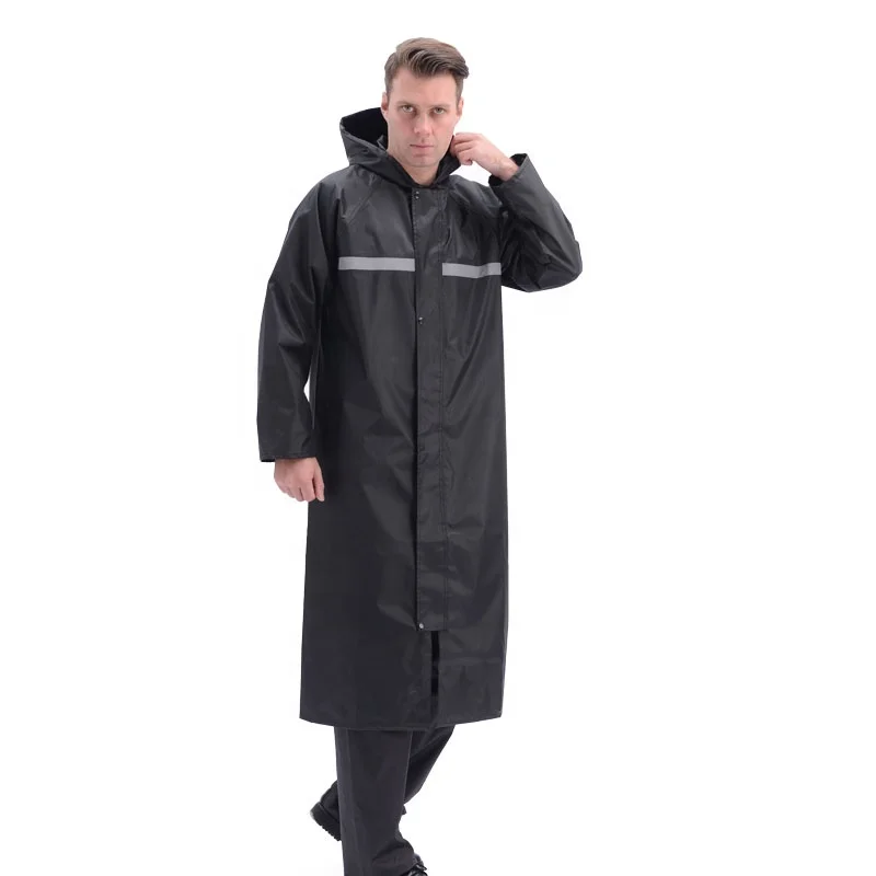 High quality china factory cheap price waterproof outdoor working safety raincoat reflective rain coat
