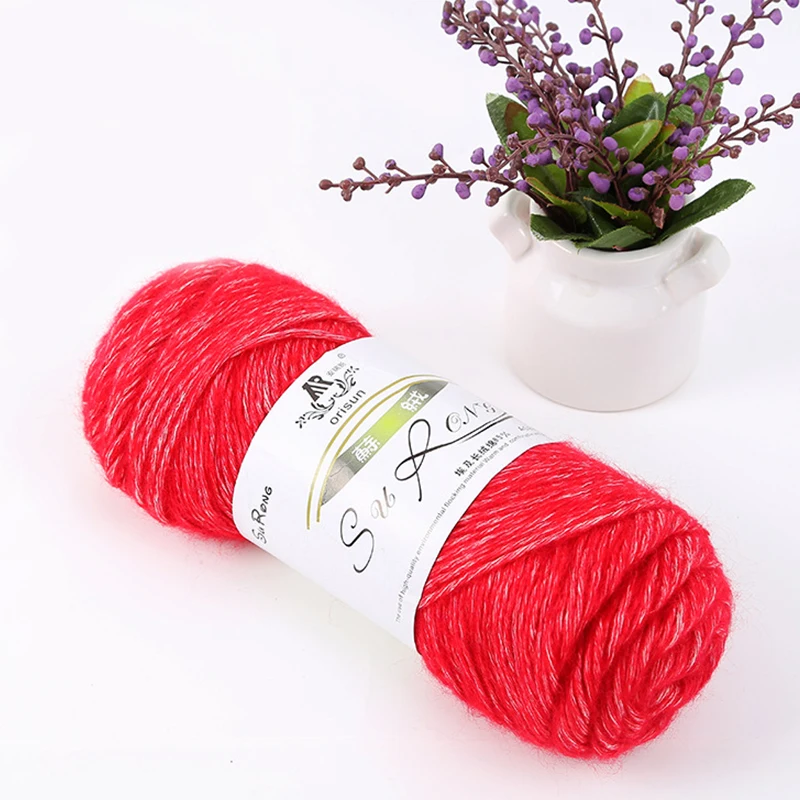 Zenglong 100g 1.5S 2ply изготовленный на заказ из акрила и хлопок смешанная пряжа окрашенная необычные для ручного