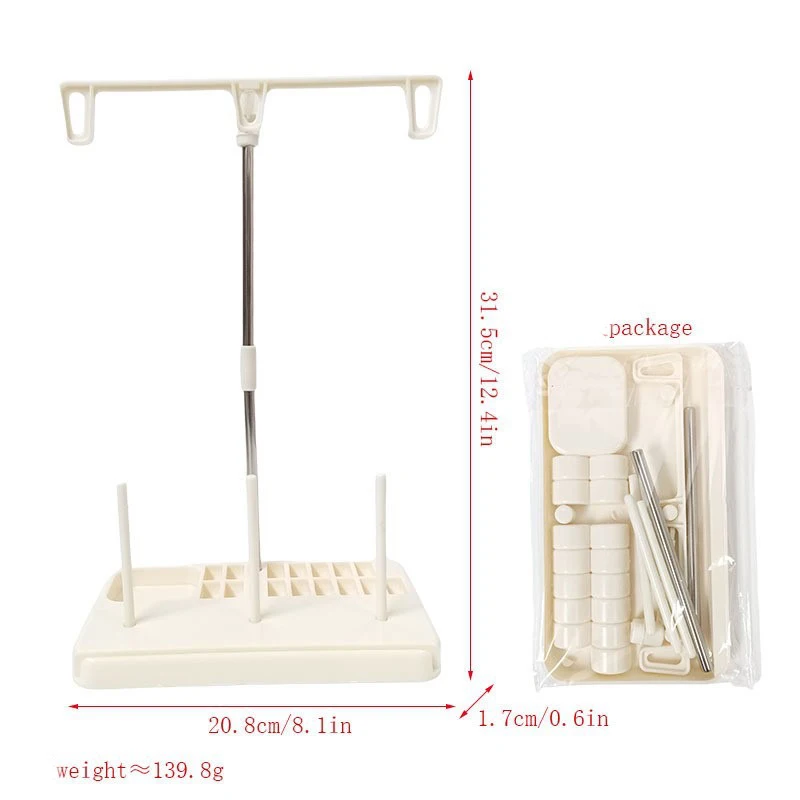 3 Spools Sewing Thread Holder for Domestic Embroidery Sewing Machine Accessories DIY Sewing Quilting Crafts