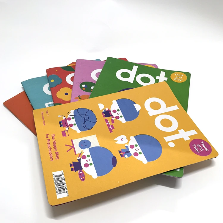 Custom Self Publishing Services children activity book Kids sewing saddle stitching magazine book printing